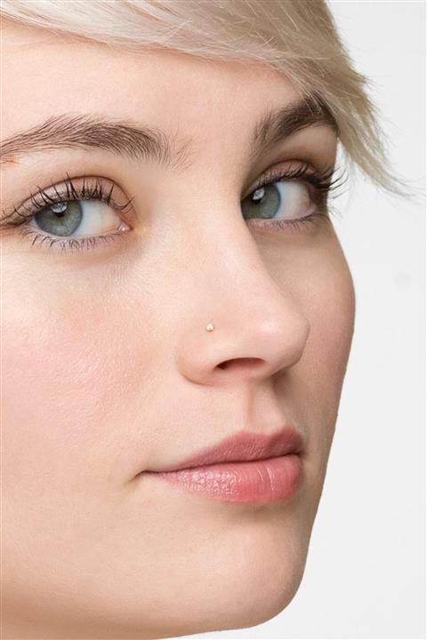 Zupimo Minik Şık Beyaz Taşlı Tırnaklı Kadın Gümüş Hızma - 1 mm