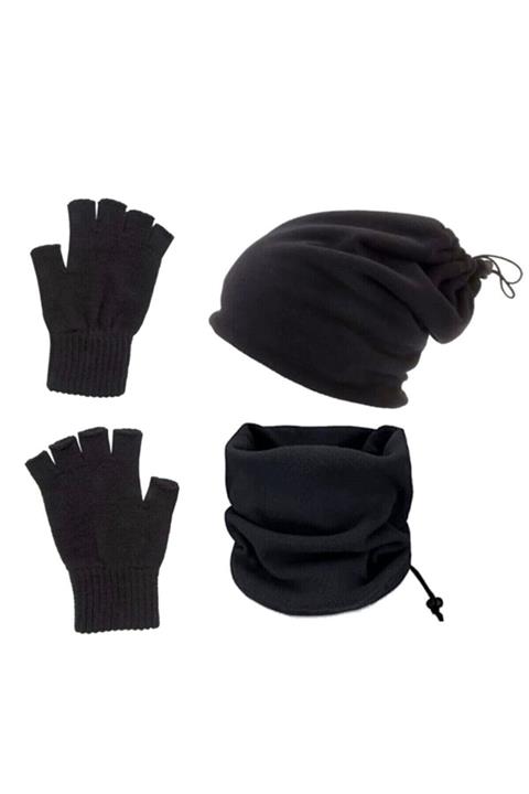 Elif İç Giyim Polar Boyunluk Bere Ve Eldiven Seti