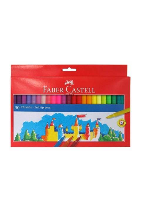 Faber Castell 50 Renk Keçeli Kalem