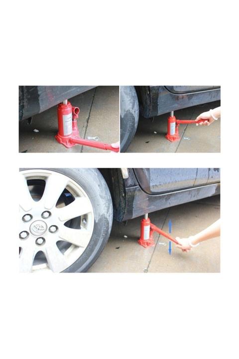 Bass Hidrolik Araç Kaldırma Krikosu Şişe Tipi 2 Ton Kapasiteli Tamir Amaçlı Araç Kaldırma Standı