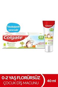 Colgate 0-2 Yaş Doğal Meyve Tadında Florürsüz Çocuk Diş Macunu 40 M