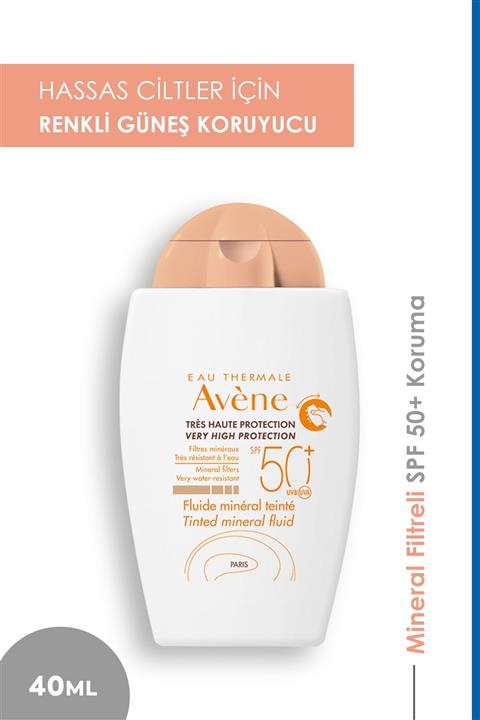 Avene Fluide Mineral Güneş Koruyucu Renkli Krem Spf50 40 ml