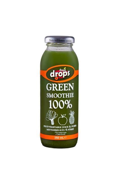 Fruit Drops 100% Green Smoothie, 250 Ml, Adet