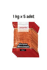 Sezerler Kırmızı Mercimek 1 Kg X 5 Adet