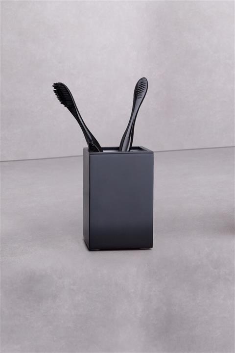 System Tezgah Üstü Mat Siyah Diş Fırçalık Ba20002 001007
