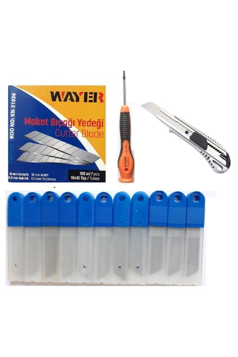 Wayer Maket Bıçağı Yedek Uc Ri-mark T8x50mm Torx Tornavida