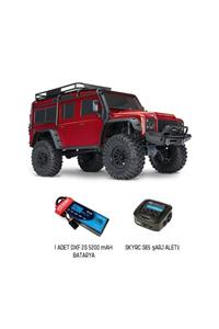 TRAXXAS Trx-4 Land Rover Defender 4×4 Crawler Kırmızı Rc Araba Combo Paket