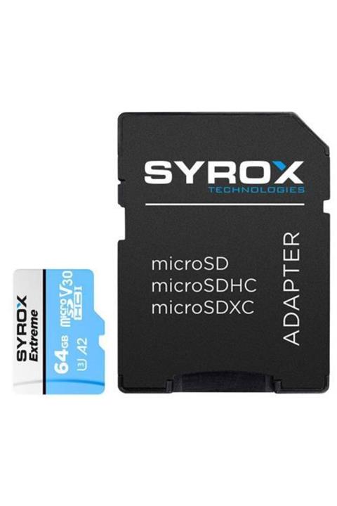 Syrox Mc 64 Gb Microsd Adaptörlü Hafıza Kartı