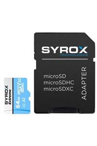 Syrox Mc 64 Gb Microsd Adaptörlü Hafıza Kartı