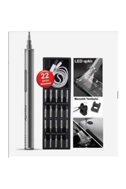 Aprilla Şarjlı Vidalama Seti Kompakt 20 Ortak Vida Başı