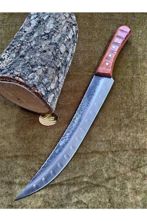 taşçı Bursa Dövme Çelik Et Bıçağı El Yapımı 38-40 Cm