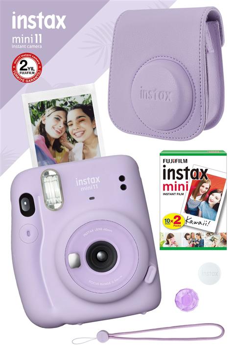 Fujifilm Instax Mini 11 Lila Fotoğraf Makinesi Ve Hediye Seti 4