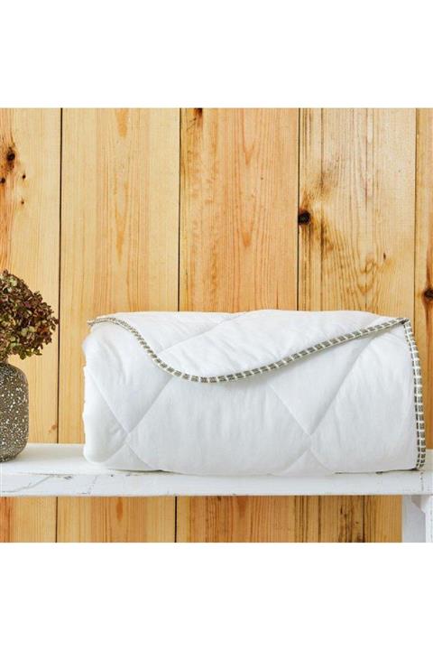 Karaca Home Ekosoft Çift Kişilik Yıkanabilir Yorgan Bej Biyeli 195x215cm