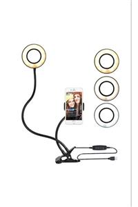 ESS Led Ring Light Youtuber Light Stüdyo Işığı Akrobat Selfie Led Masa Lambası