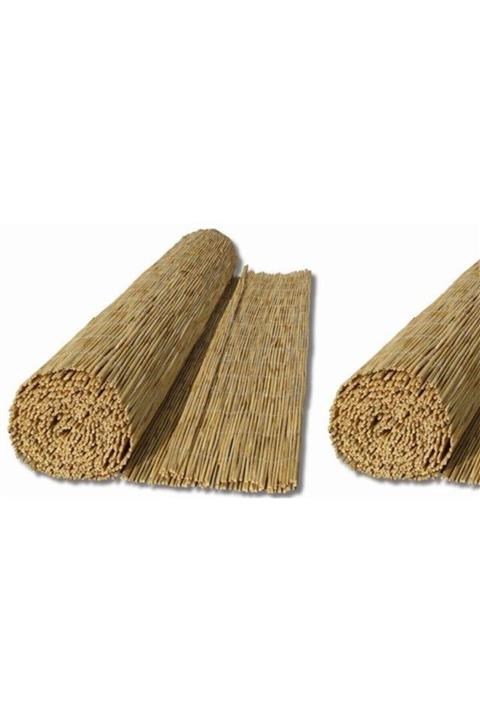 Ekodoğa Bambu Çit Kamış Çit Hasır Çit 1,5x4,5 Metre Eni 1,5 Metre Uzunluk 4,5 Metre