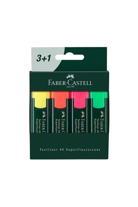 Faber Castell Fosforlu Kalem 3+1 254831