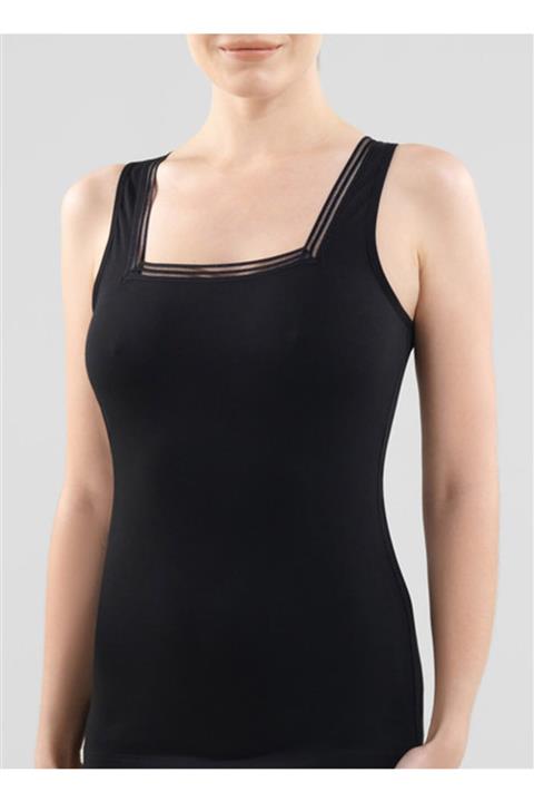 Blackspade Kadın Dantelli Atlet Essential 1968 - Siyah