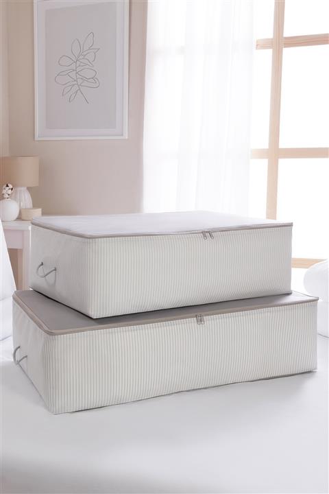 OCEAN HOME 2'li Gri Stuff & Things Baza Altı Hurç Set