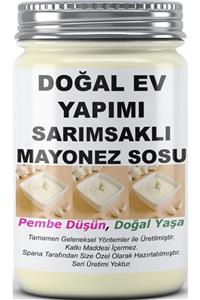 SPANA Doğal Sarımsaklı Mayonez Sosu Ev Yapımı Katkısız 330gr