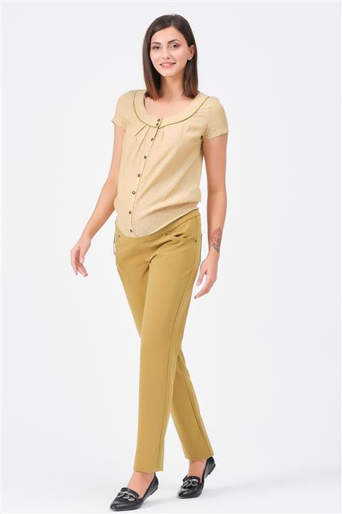 BUSA Hamile Önden Düğmeli Tulum F.yeşili