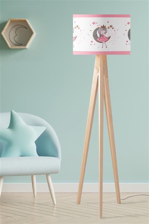 milroma Ayda Oturan Prenses Çocuk Odası Lambader