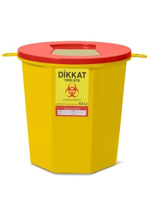 alvina plastik Tıbbı Atık Kovası 10 Lt (10'lu Paket)