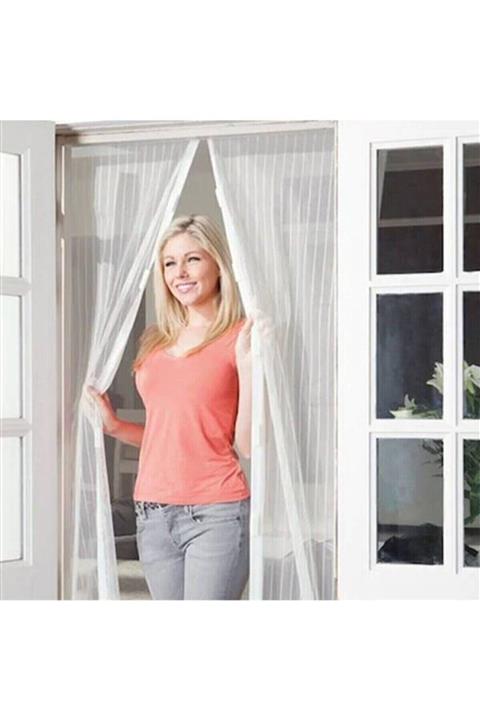NEWSTORE HOME Fay-tek Mıknatıslı Mutfak Balkon Dış Kapı Sinekliği 105x205 Cm