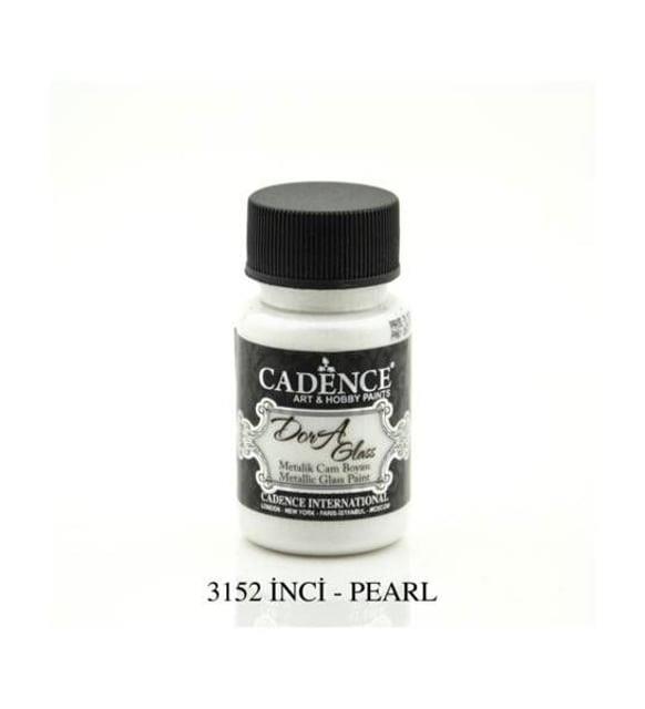 Cadence Dora Glass Metalik Cam Boyası 50 ml. 3152 İNCİ