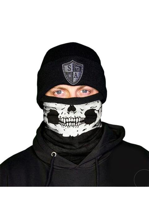 SA Company Half Skull Fleece Shield Polar Boyunluk & Bandana