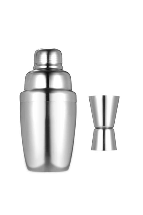 By Tüfekçi Biradlı Paslanmaz Çelik Shaker 700 Cl Ve 4/2 Cl Jıgger Paslanmaz Çelik