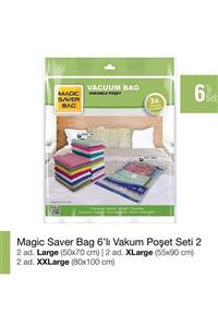 Magic Saver Bag 6'lı Vakumlu Poşet Seti 2