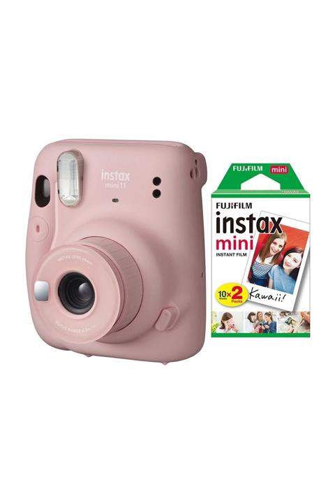 Fujifilm Instax Mini 11 Pembe Fotoğraf Makinesi 20li Film