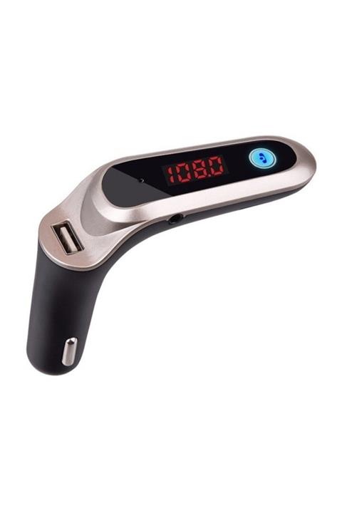 BLUPPLE Cars7 Bluetooth 4.0 Araç Oto Araba Kiti Çakmaklık Mp3 Fm Transmitter Usb Girişli Led Ekran