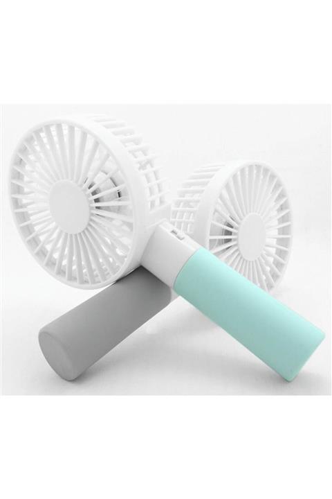AldımGeldi Saywin Mini Portatif El Fanı Taşınabilir Vantilatör Usb Şarjlı Renk Gri