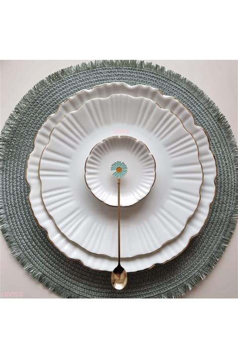 LOVYCO Yeşil Papatya Gold Kahve-tatlı-çay Kaşığı 1 Adet