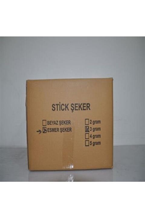 Stick & Stick Tek Kullanımlık Stick Esmer Şeker 2000 Adet 3 Gr
