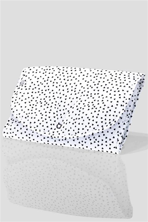 Boumini Su Geçirmez Pratik Alt Açma Minderi Siyah Üçgenler