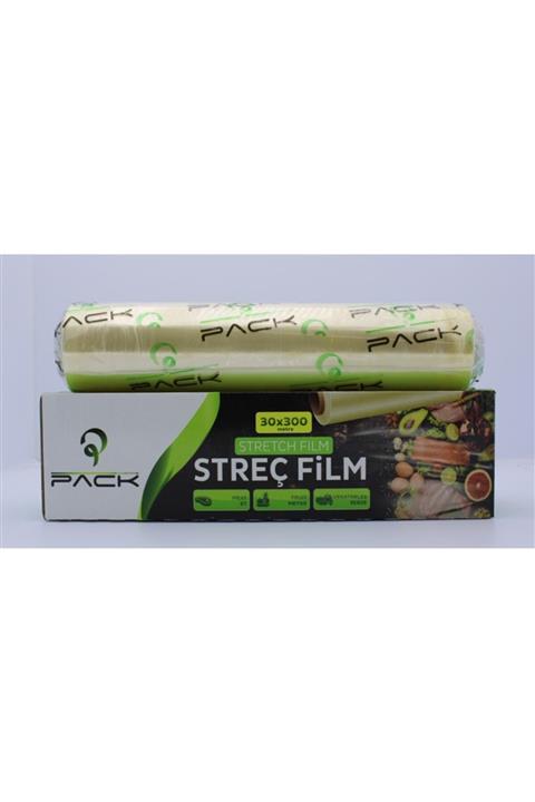 PACK Kutulu Polietilen Gıda Sarı Streç Film 8 Mikron 30 Cm X 300 M