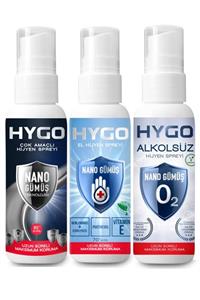 HYGO Nano Gümüş Hijyen Spreyi 3'lü Set 100 Ml