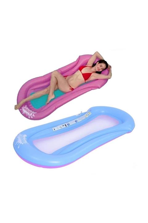 BESTWAY Delux Fileli Yatak Pembe