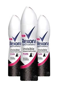 Rexona Kadın Deodorant Sprey Invisible Pure 150 ml X 3