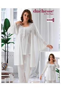 Duchesse Hamile Pijama Sabahlık Takım 3 lü