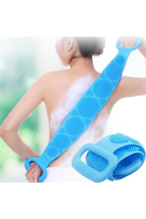 Kitchen Beauty Çift Taraflı Banyo Hamam Lifi Silikon Masajlı Yumuşak Duş Lifi Uzun Ömürlü Hazır Banyo Kesesi