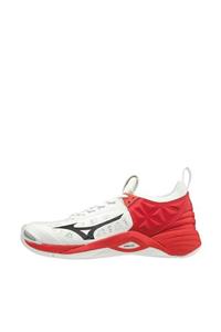 MIZUNO Wave Momentum Unisex Voleybol Ayakkabısı Beyaz/kırmızı