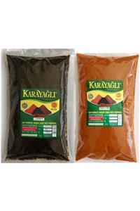 Karayağlı (1 KG) 2 Li Maraş Birinci Kalite Doğal Acı Pul Isot Yaprak Biber(500GR) Ve Tatlı Toz Biber (500 GR)