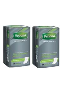 Depend Erkekler Için Mesane Gardı Pedi 10'lu 2 Adet