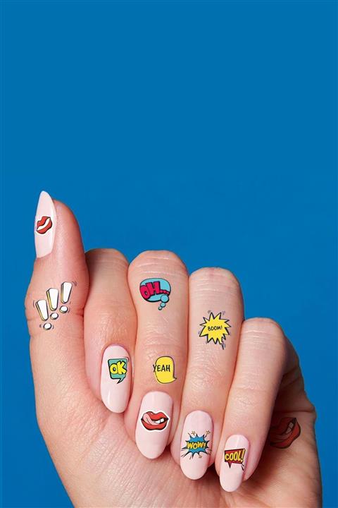 New Obsessions Smiley Tırnak Dövmesi - Tırnak Tattoo - Nail Art - Tırnak Sticker