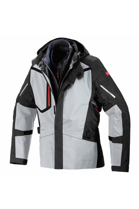 Spidi Spıdı Mıssıon-t H2out Lamine 4 Mevsim Ceket Gri-siyah