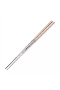 Kpop Dünyasi Renkli Metal Chopsticks - Bej