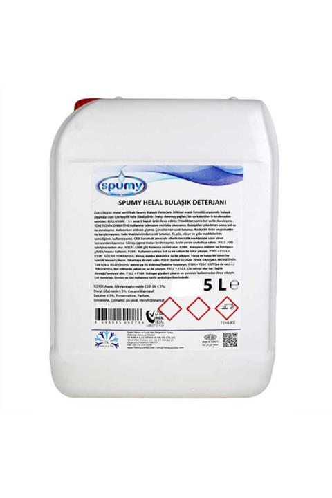 Spumy Helal Sertifikalı Bulaşık Deterjanı 5 lt